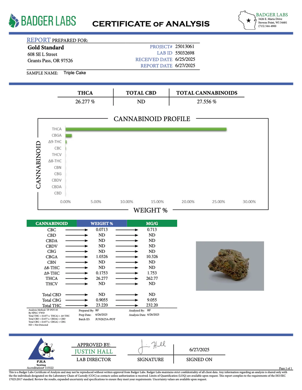 Triple Cake - THCa FLOWER - AA INDOOR - Image 2