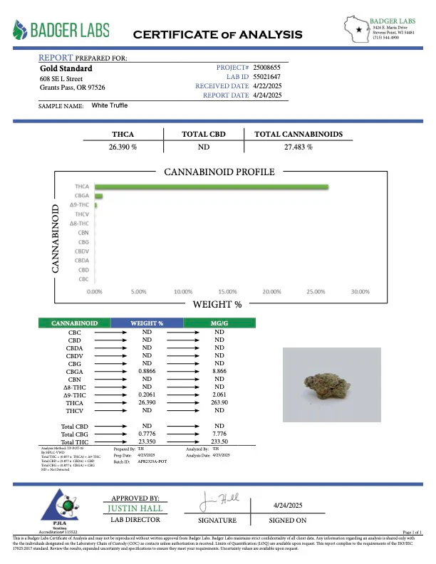 White Truffle - THCA FLOWER - EXOTIC INDOOR - Image 2