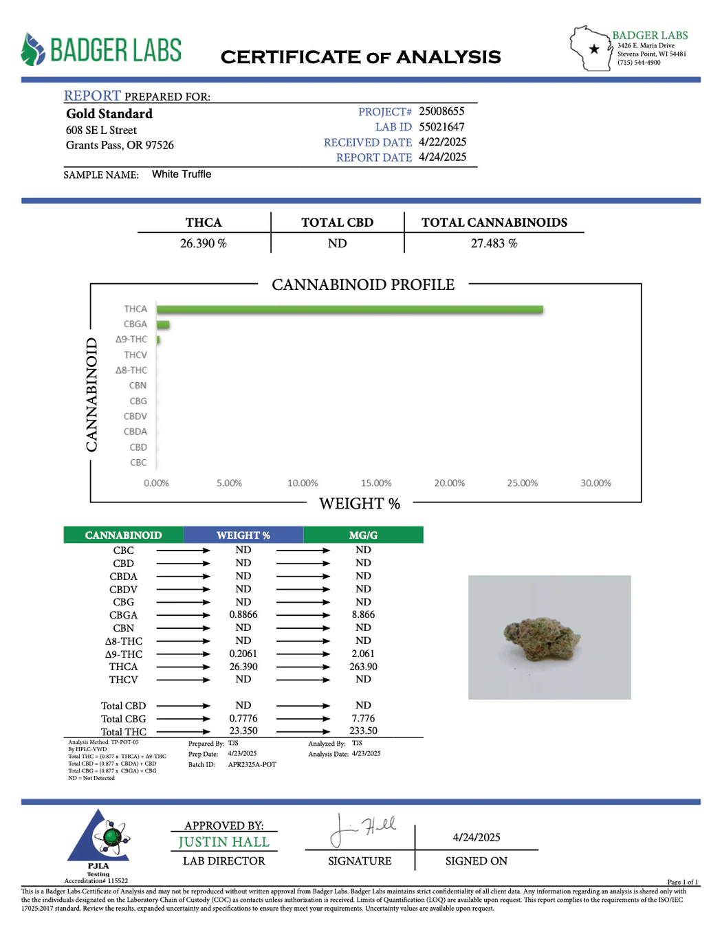 White Truffle - THCA FLOWER - EXOTIC INDOOR - Image 2